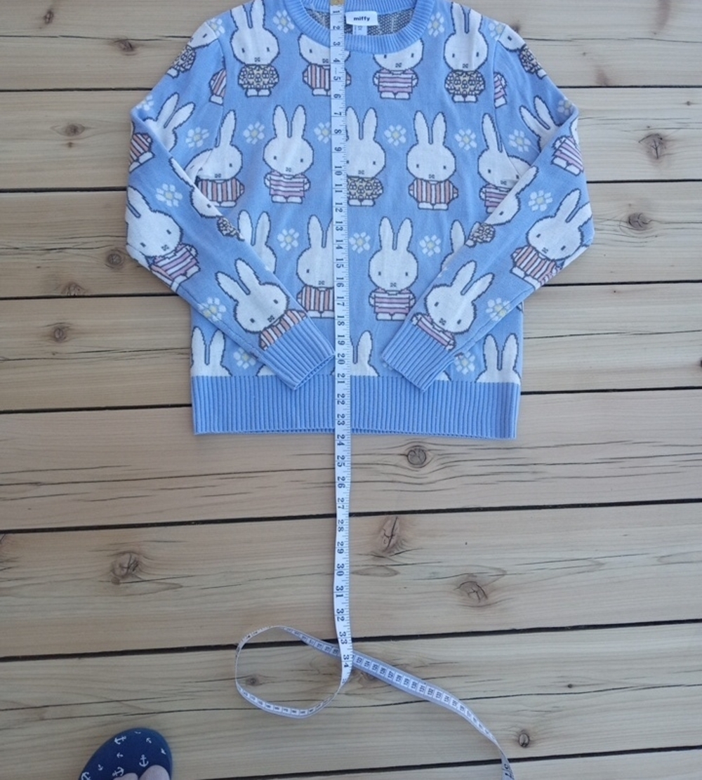 Miffy Pastel Blue Bunny Knit Sweater - Picture 7 of 9